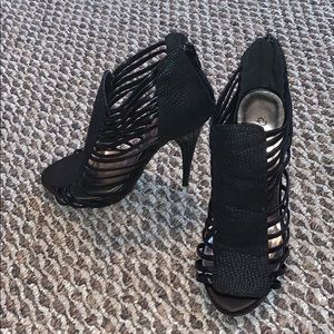 Caged high heels